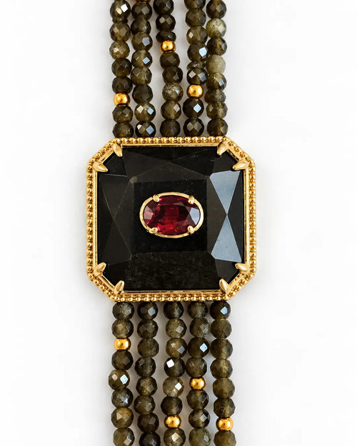 BRACELET SMOKY OLIVE