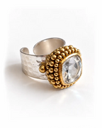 RING SMOKY CRYSTAL