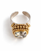 RING SMOKY CRYSTAL