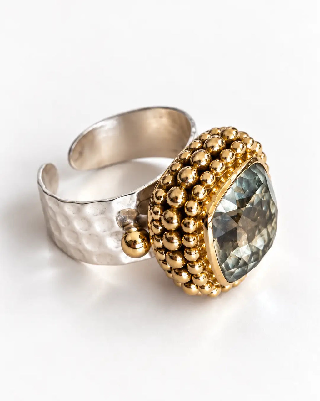 RING SMOKY CRYSTAL