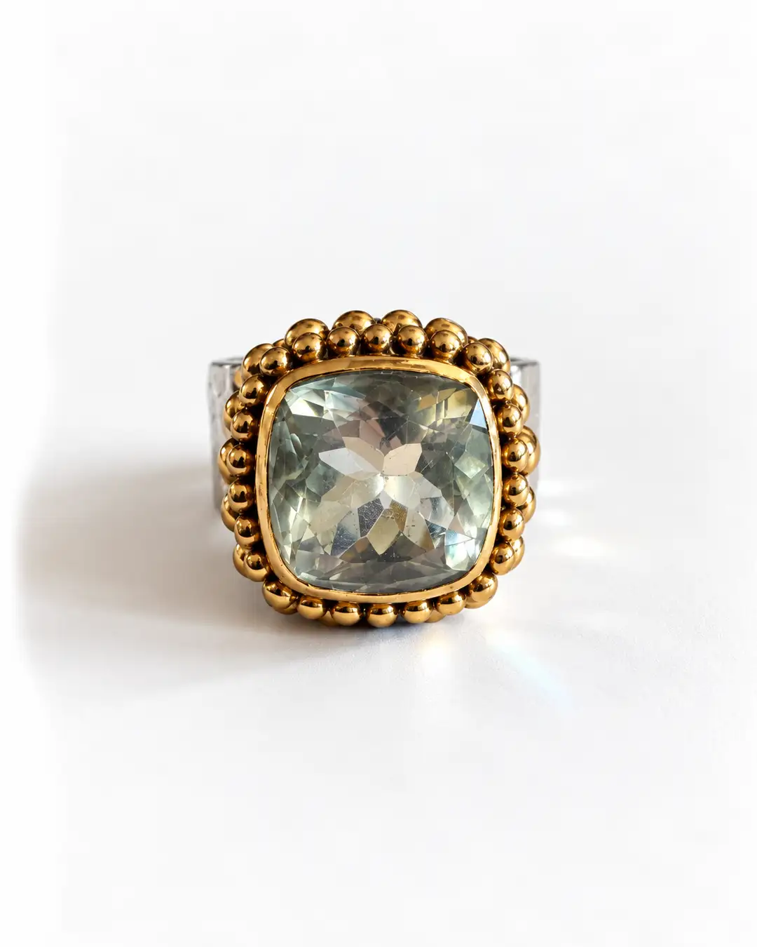 RING SMOKY CRYSTAL