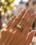 RING SMOKY CRYSTAL