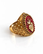RING HOLLY FLAME RED