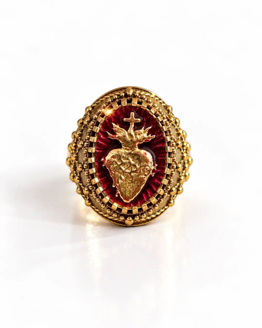 RING HOLLY FLAME RED