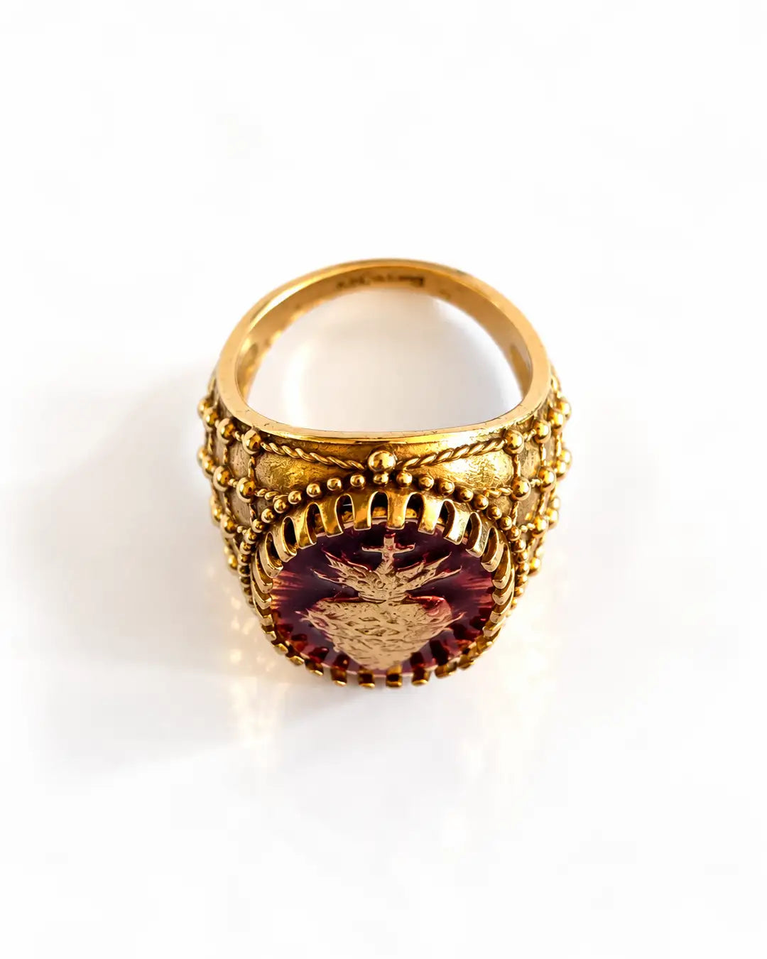 RING HOLLY FLAME RED