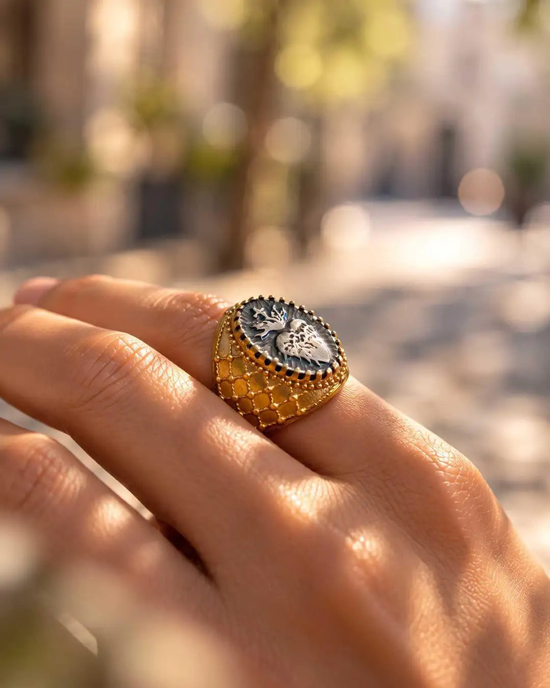 RING HOLE FLAME GREY