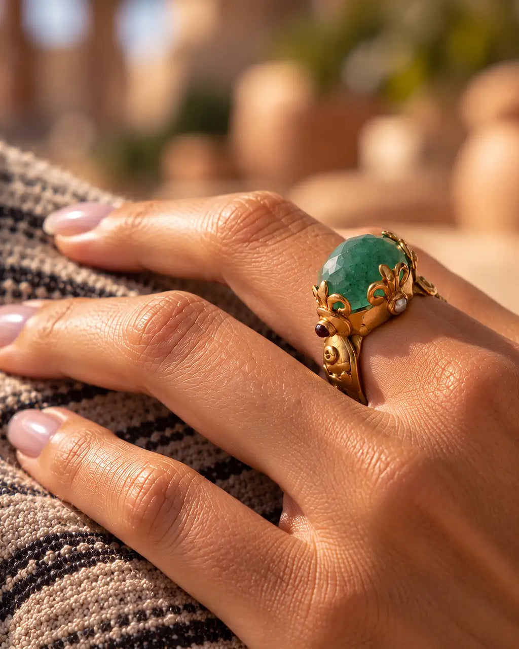 RING NOMAD JADE